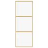 vidaXL Ușă glisantă auriu 76x205 cm sticlă ESG transparentă/aluminiu