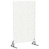 vidaXL Ecran de intimitate 100 x 50 x 180 cm Oțel Alb