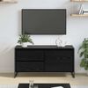 vidaXL Cabinet TV Stejar Negru 100 x 36 x 49.5 cm Lemn compozit