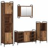 vidaXL Set dulap baie 4 buc. Lemn vechi 40 x 36 x 181 cm