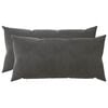 vidaXL Husă pentru pernă 2 pcs HEERLEN Gri &icirc;nchis 40 x 70 cm Catifea