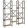 vidaXL Raft pentru cărți 156 x 25 x 167 cm Lemn prelucrat