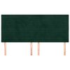 vidaXL Tăblie de pat verde &icirc;nchis 180x5x118/128 cm catifea