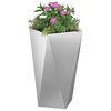 vidaXL Jardinieră Argintiu 40 x 40 x 75 cm Oțel Galvanizat