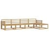 vidaXL Set de canapele de exterior 5 pcs Alb 329 x 162,5 x 73 cm
