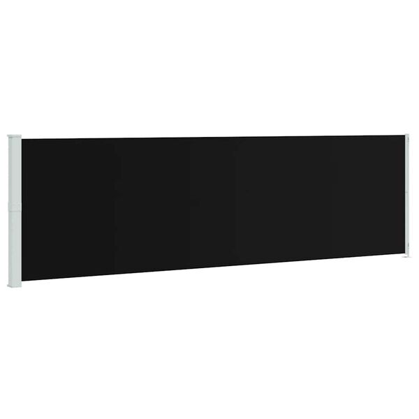 vidaXL Copertină laterală retractabilă de terasă, negru, 180x600 cm