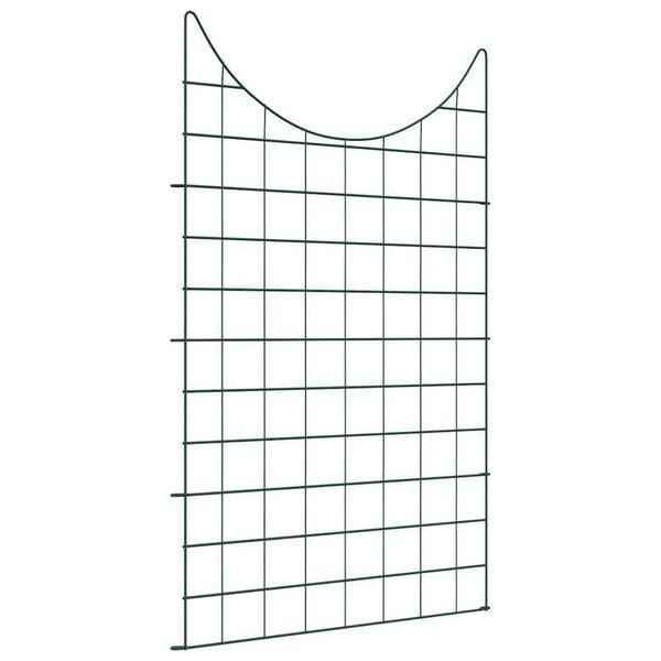 vidaXL Set gard pentru iaz 8 pcs Verde 50 x 80 cm Oțel
