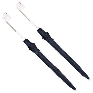 vidaXL Umbrelă cu clemă &Oslash; 105 x 86 cm Poliester 170T 2 buc.