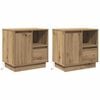 vidaXL Dulap de noapte 2 buc. Stejar Artizanal 50 x 34,5 x 50 cm