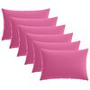 vidaXL Husă pentru pernă 6 pcs HEERLEN Roz 50 x 70 cm Poliester