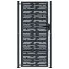 vidaXL Poartă de grădină antracit 100x200 cm oțel, design pătrat