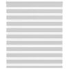 vidaXL Jaluzea tip zebra gri deschis lățime țesătură 125,9cm poliester