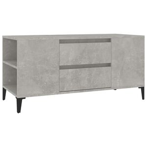 vidaXL Comodă TV, gri beton, 102x44,5x50 cm, lemn prelucrat