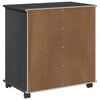 vidaXL Cabinet mobil Gri 63,5 x 39 x 65,5 cm Lemn de pin masiv