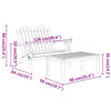 vidaXL Set mobilier de grădină Adirondack, 5 piese, lemn masiv acacia