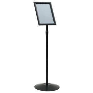 vidaXL Suport poster tip pedestal Argintiu a3 PVC și Oțel