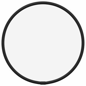 vidaXL Oglindă de perete rotundă, negru, &Oslash; 20 cm