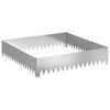 vidaXL Margine pentru gazon 100 x 100 x 20 cm Oțel Argintiu