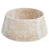 vidaXL Guler pentru Pomul de Crăciun Rotund Alb 60 x 60 x 22 cm