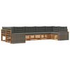 vidaXL Set de canapele de exterior 7 buc. Natural și Antracit