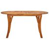 vidaXL Set de mobilier de grădină cu 5 piese, 150x90 cm, lemn masiv de salc&acirc;m