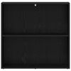 vidaXL Raft pentru cărți Stejar Negru 60 x 30 x 76.5 cm Lemn compozit
