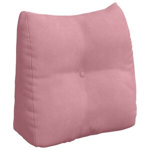 vidaXL Perna pentru spate Roz 45 x 24 x 50 cm Catifea