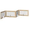 vidaXL Poartă pentru c&acirc;ini pliabilă cu suporturi 4 pcs Stejar Sonoma