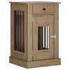 vidaXL Mobilă pentru cușcă de c&acirc;ine Stejar Artizanal 50 x 47,5 x 80 cm