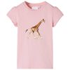 vidaXL Tricou pentru copii, roz deschis, 104