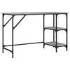 vidaXL Birou, gri sonoma, 120x50x75 cm, metal și lemn prelucrat