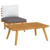 vidaXL Set mobilier de grădină cu perne, 2 piese, lemn masiv de acacia