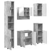 vidaXL Set de mobilier pentru baie Pe perete 5 pcs Gri din beton