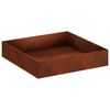 vidaXL Vază pentru Grădină Ruginit 80 x 80 x 20 cm