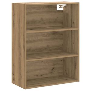 vidaXL Dulap de perete suspendat, Stejar artizanal, 69,5x32,5x90 cm