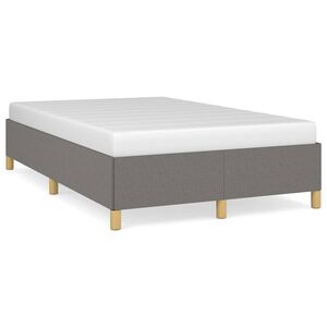 vidaXL Cadru de pat fără saltea, gri &icirc;nchis, 120x200 cm, textil