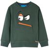 vidaXL Bluzon pentru copii, verde &icirc;nchis, 92