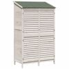 vidaXL Sălaș de grădină Alb 106 x 56 x 176,5 cm Lemn de Brad Solid