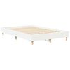 vidaXL Cadru de pat Alb 137 x 190 cm Lemn compozit