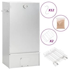 vidaXL Afumătoare cuptor/grătar, generator fum rece, oțel galvanizat