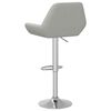 vidaXL Scaune de bar, 2 buc., gri deschis, material textil