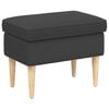 vidaXL Taburet Gri &icirc;nchis 55 x 35 x 41 cm Boucl&eacute;