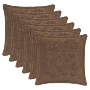 vidaXL Husă pentru pernă 6 buc. HOUTEN Maro deschis 30 x 30 cm