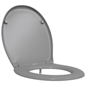 vidaXL Capacul de toaletă Gri 47 x 37 x 4 cm Duroplast