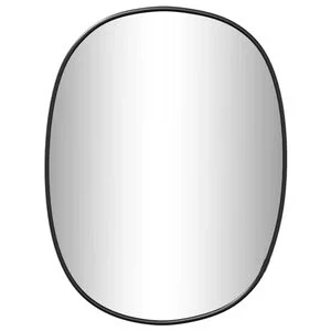 vidaXL Oglindă de perete, negru, 40x30 cm