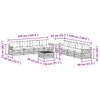 vidaXL Set de canapele de exterior 9 pcs Gri natural și deschis