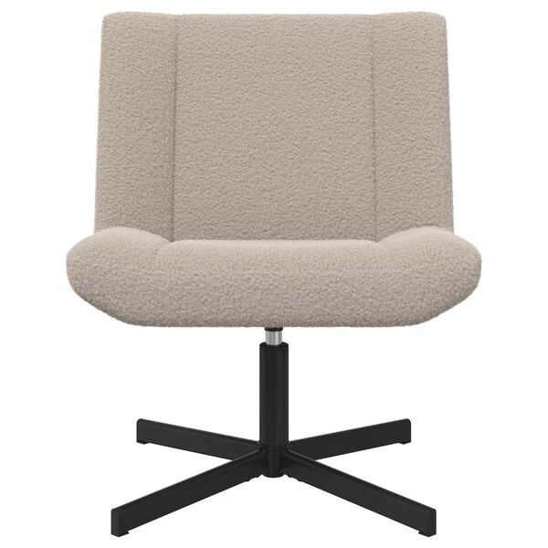 vidaXL Scaun pivotant Gri deschis 63 x 75 x 76 cm Piele de Oaie