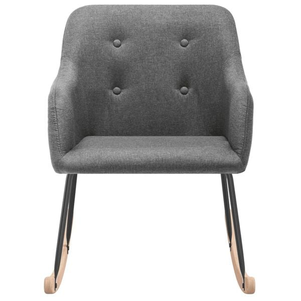 vidaXL Scaun balansoar, gri deschis, material textil