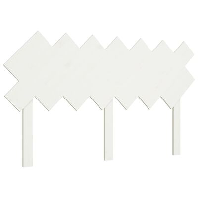 vidaXL Tăblie de pat, alb, 151,5x3x81 cm, lemn masiv de pin