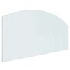 vidaXL Placă de sticlă pentru semineu Transparent 120 x 60 cm Sticlă